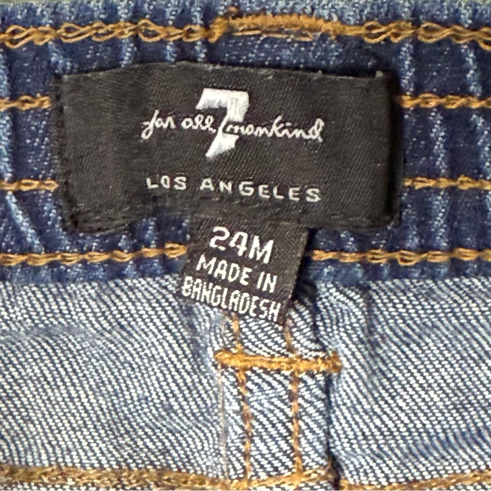 7 For All Mankind Baby Girl Jeans Size 24M Dark Wash Denim Skinny
Stretch - Picture 6 of 7